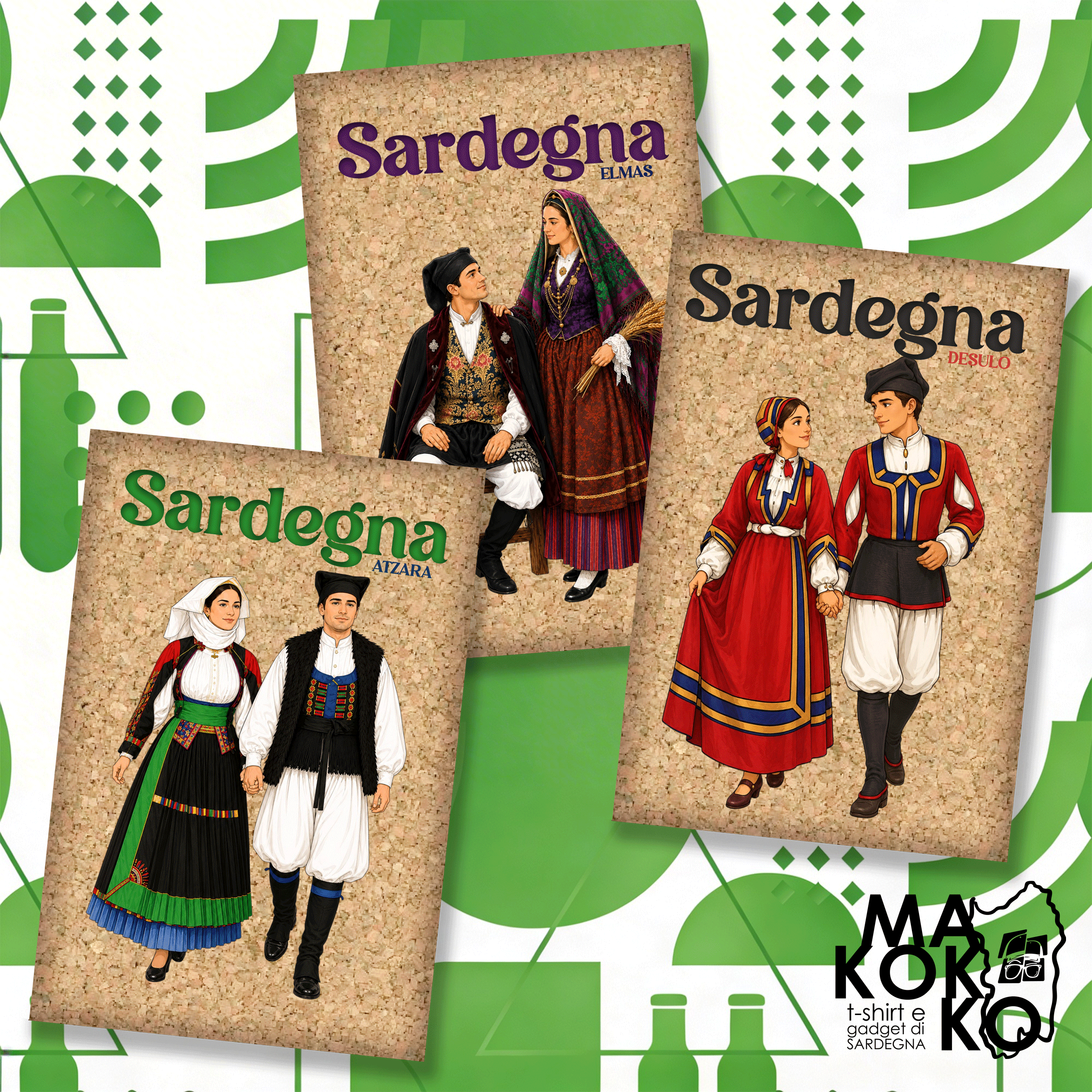 Cartolina Sughero ABITO TRADIZIONALE2