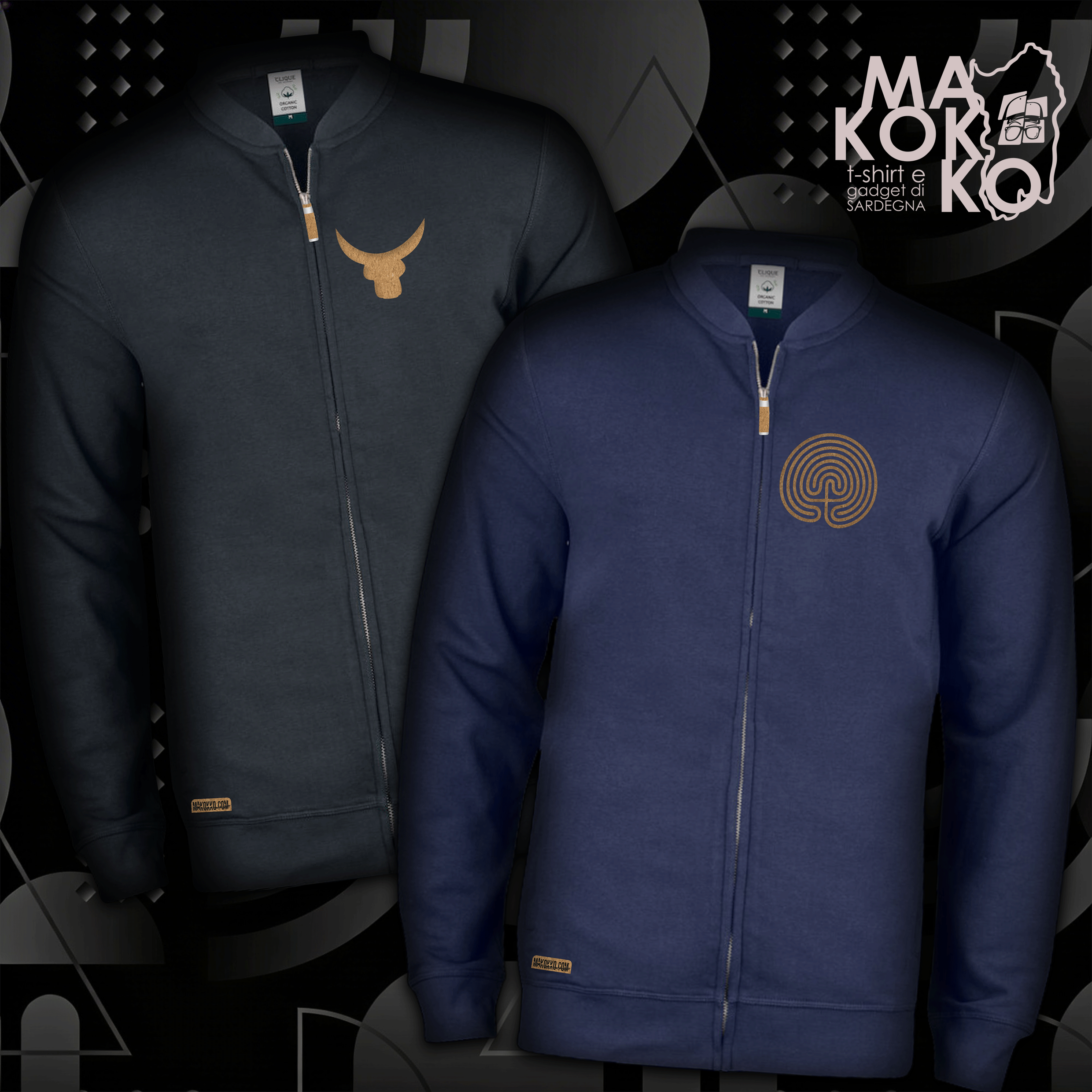 Felpa cardigan INTACU unisex